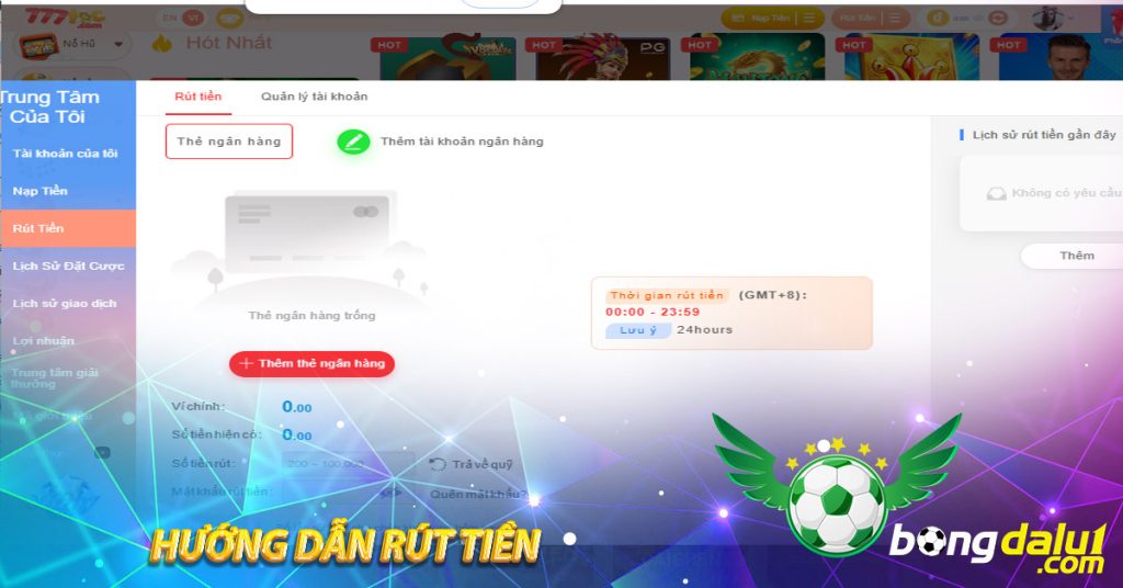 Hướng dẫn rút tiền