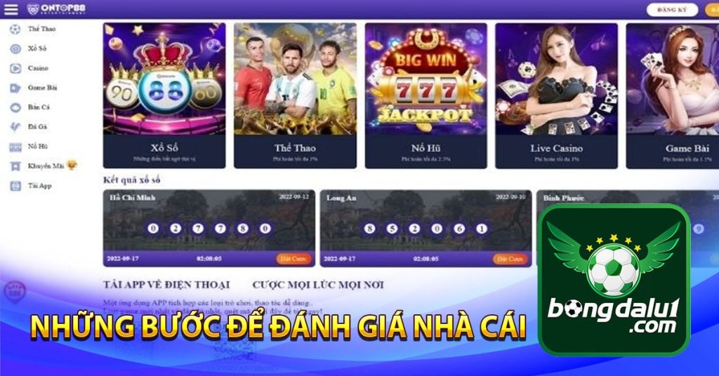 Những bước để đánh giá nhà cái ontop88