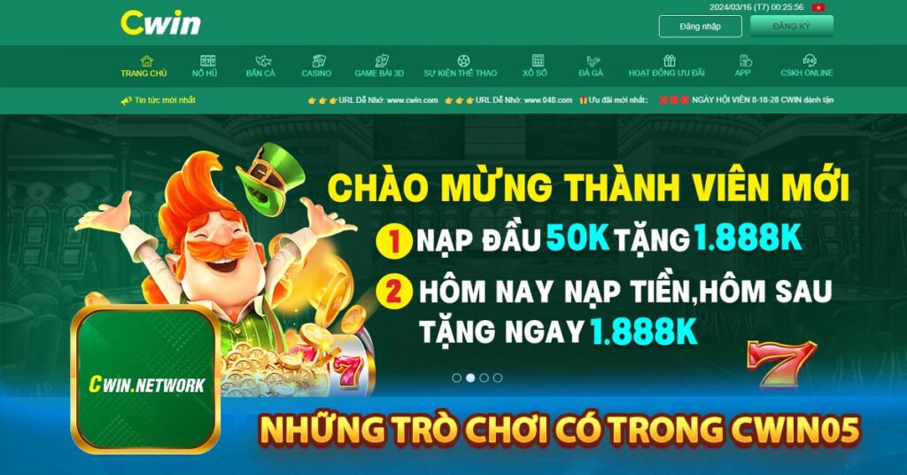 Những trò chơi có trong Cwin05