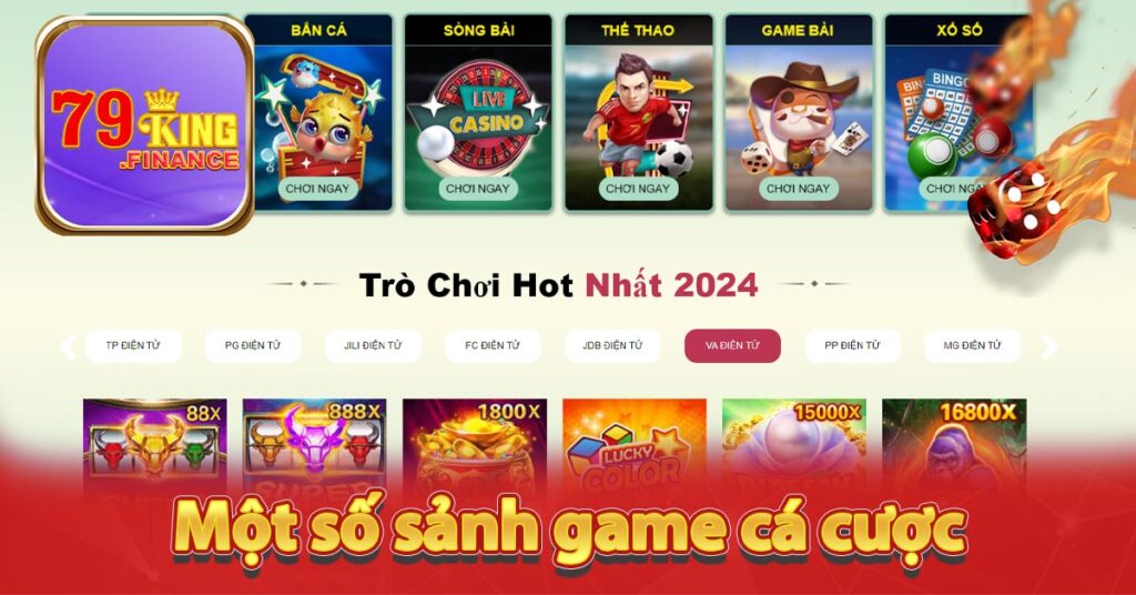 Một số sảnh game cá cược hấp dẫn